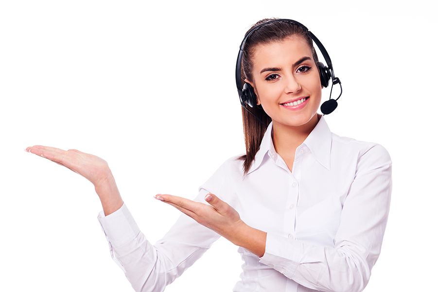 smiling-woman-in-headset-presentation-something